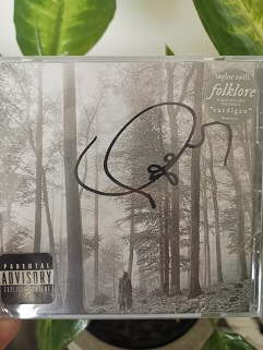 Folklore signed by Taylor Swift